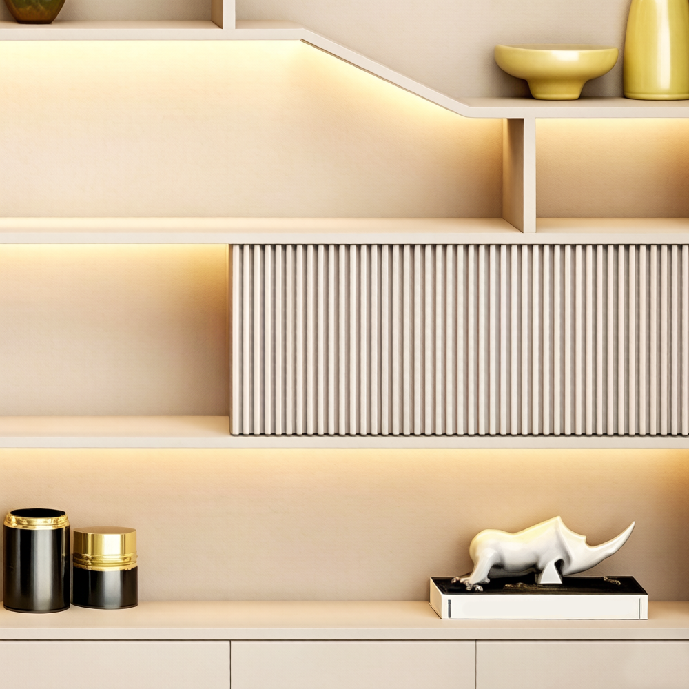 Wooden Modern Office File Cabinet With Lock - image 4