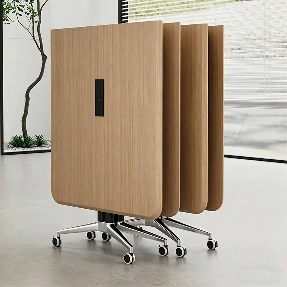 Mobile Folding Table for Office – Extendable Modular Conference Desk on Casters - image 5