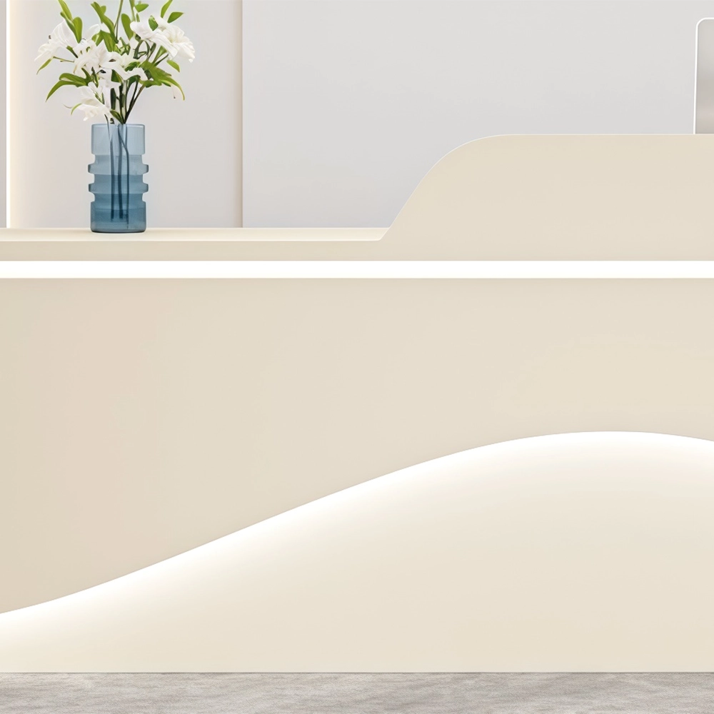 Elegant Cream-style Reception Desk - image 4