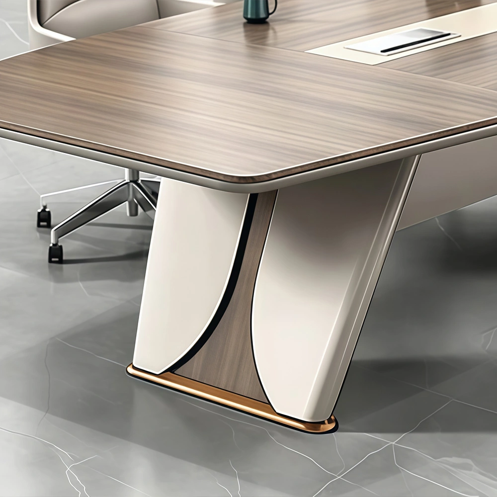 Elegant Light Luxury Conference Table Modern Minimalist Design - image 4