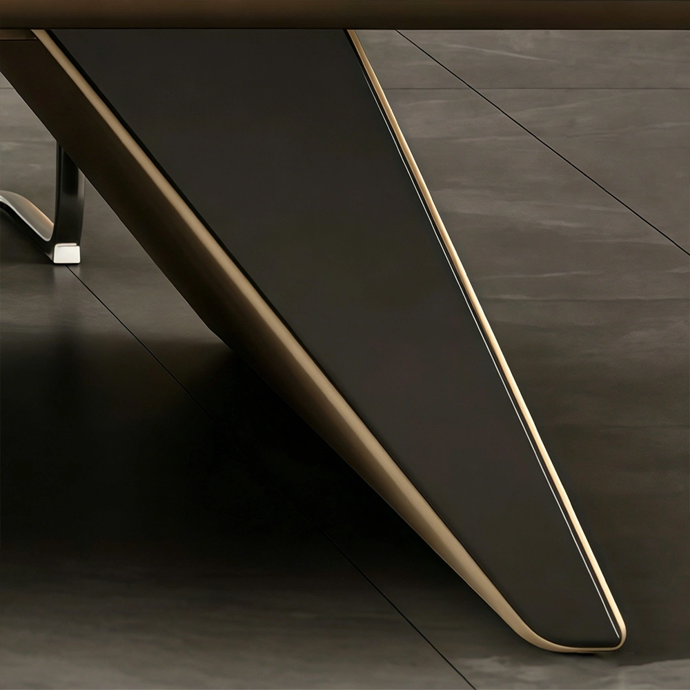 Premium Light Luxury Conference Table – Thick Top, Luxury Meeting Desk - image 5