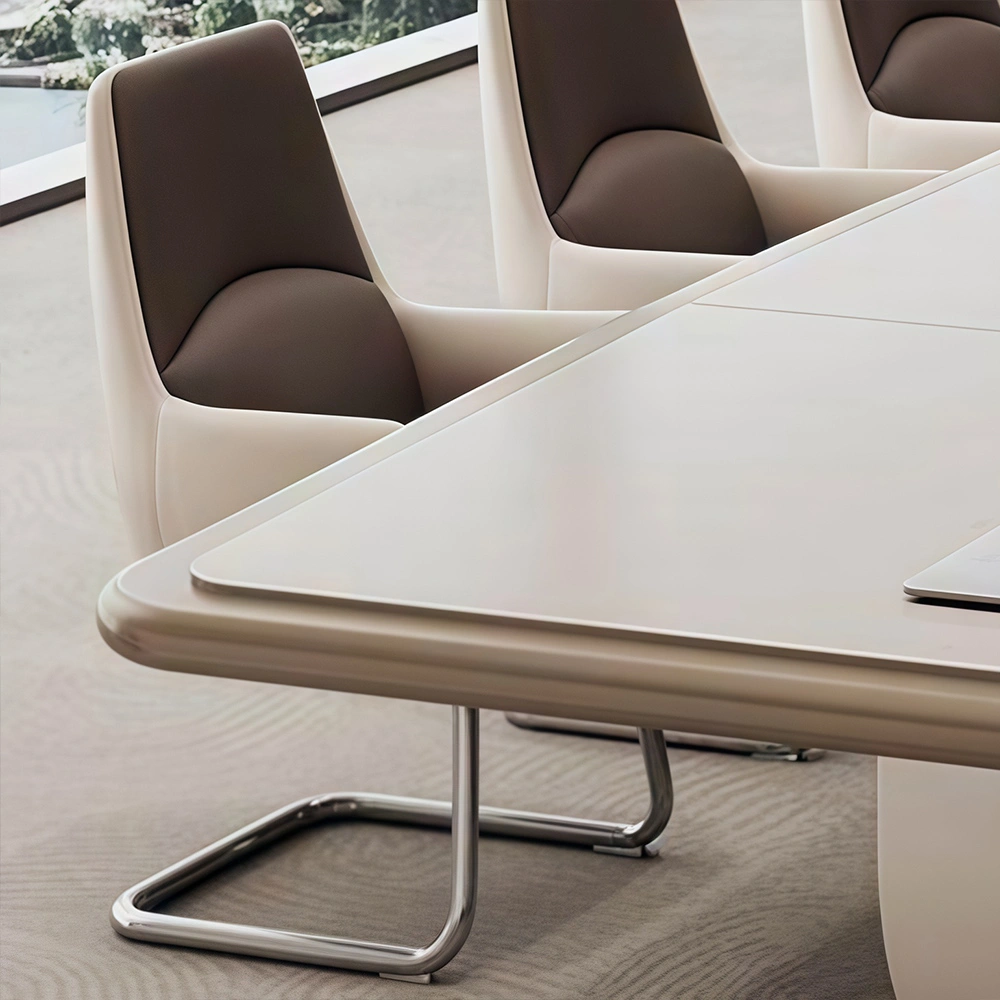 Creative Painted Meeting Table – Minimalist Long Rectangle Desk - image 14