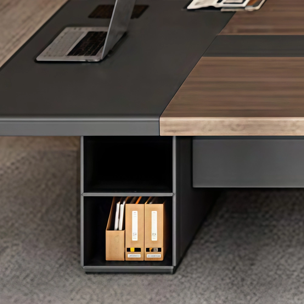 Modern Minimalist Long Conference Table Rectangular Meeting Desk for Office - image 5