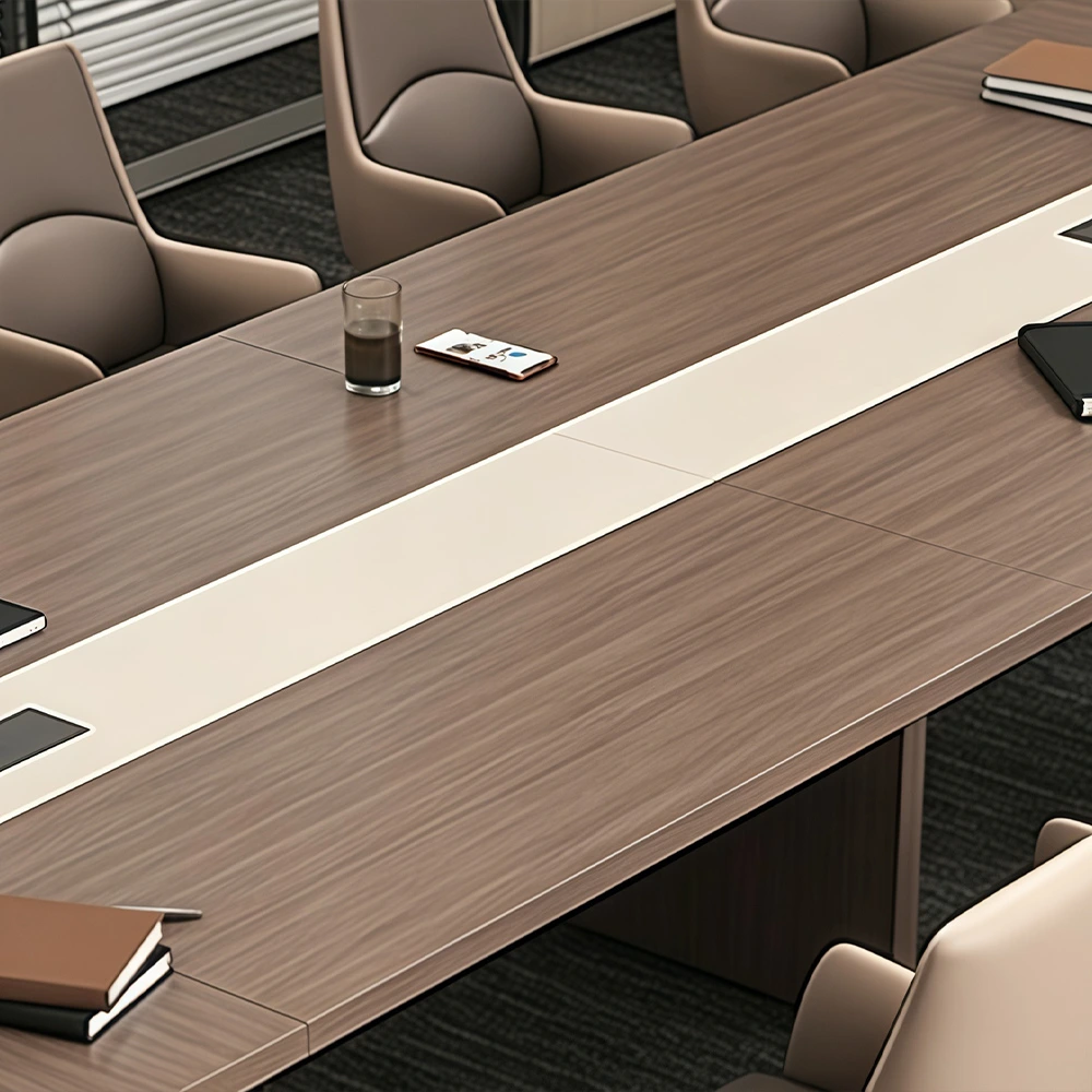 Premium Minimalist Rectangle Conference Table – Modern High-End Design for Office Boardrooms - image 5