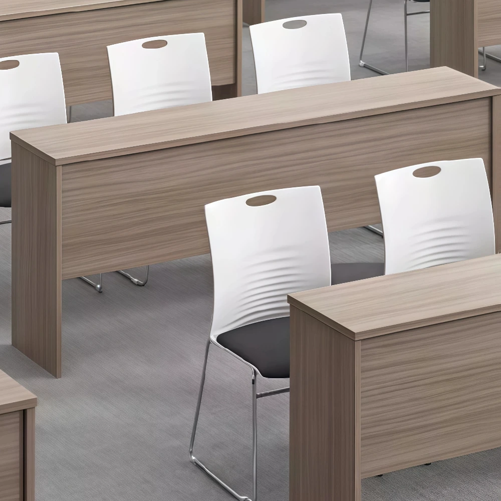 Modern Rectangular Conference Table  Simple Design for Seminars and Meetings - image 5