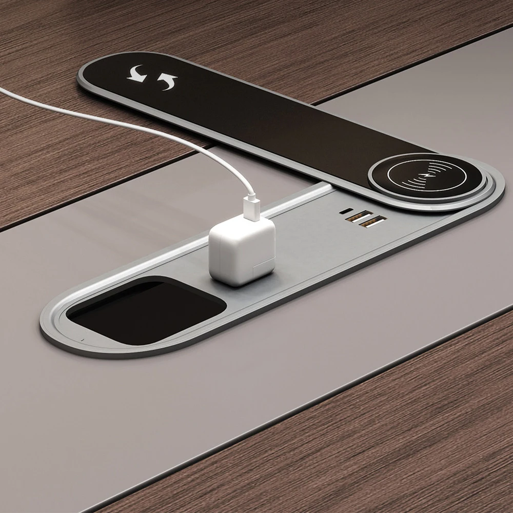 Large Simple Modern Conference Table – Long Desk for Office Meetings - image 5