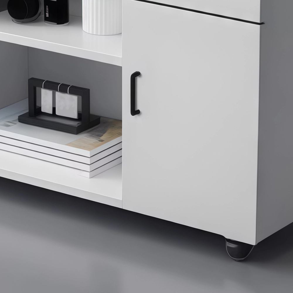 White Office Cabinet for Printer and Files - image 4