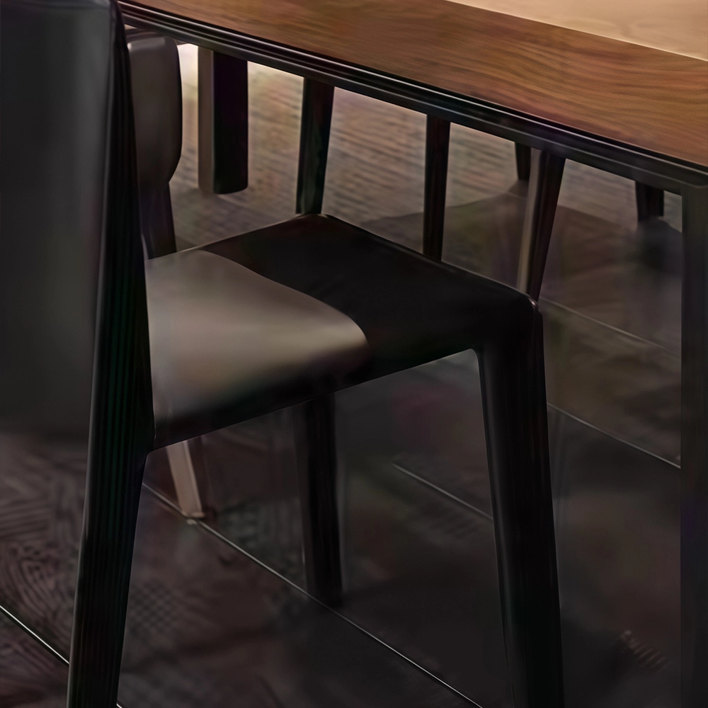 Solid Wood Rectangular Meeting Table Minimalist Design for Modern Office - image 5