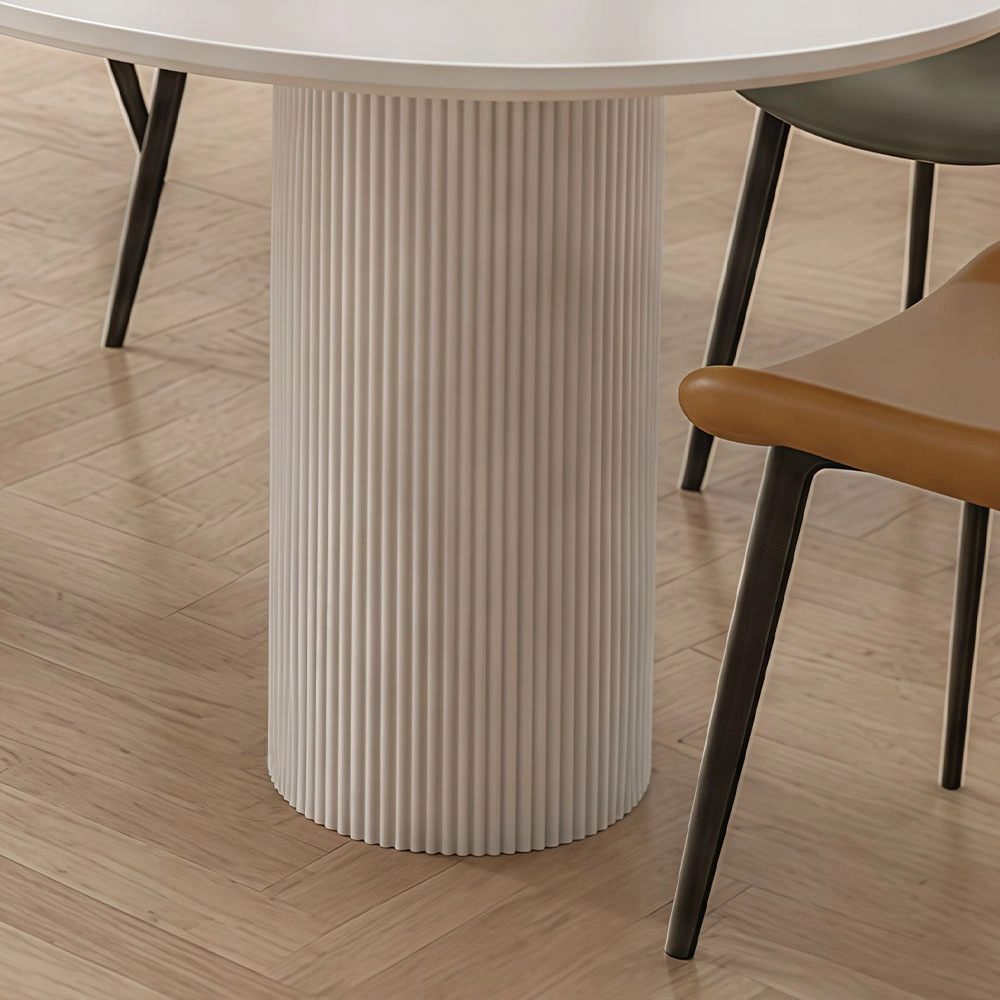 French Cream Style Oval Conference Table – Elegant Meeting Table for Office - image 5