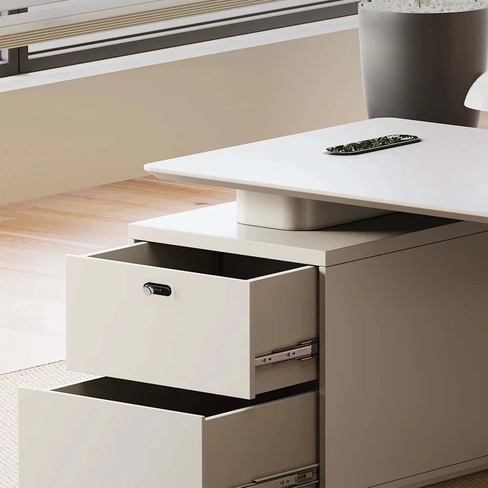 Elegant Light Luxury Office Desk — Simple Modern Design for Professional Home Office - image 5