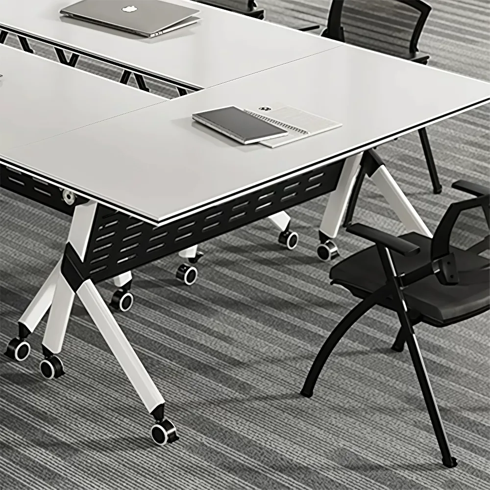 Foldable Mobile Conference Table – Modular Long Meeting Desk - image 5