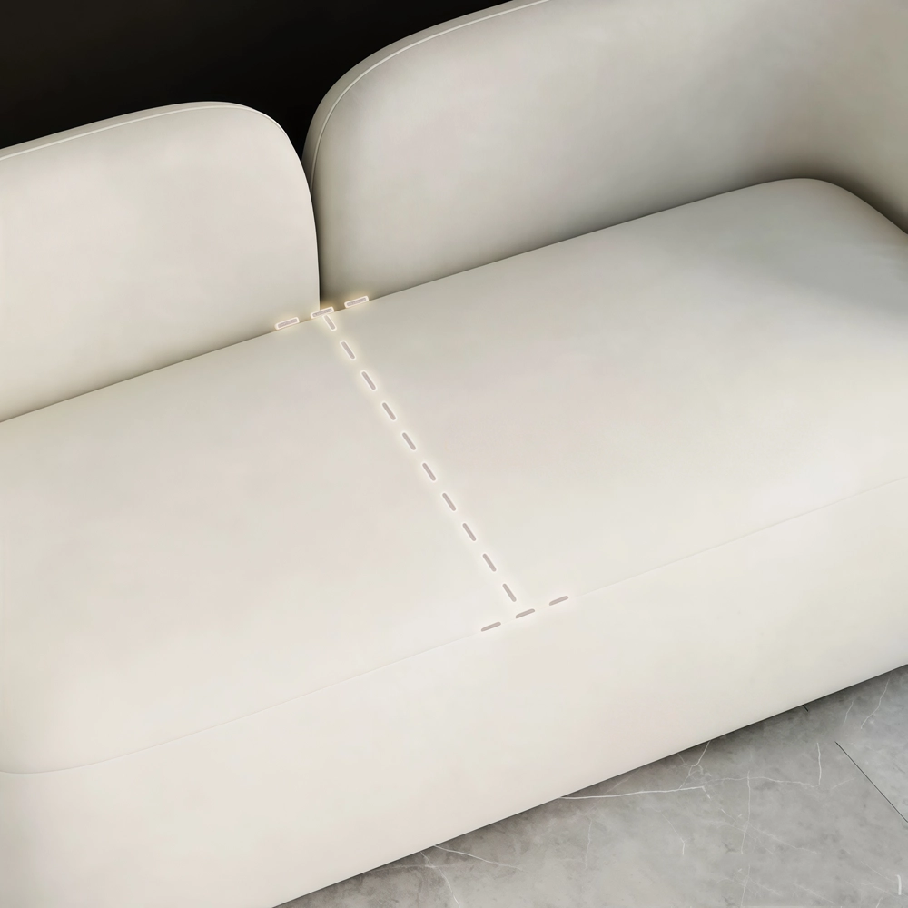 Minimalist Style Cream-Colored Sofa - image 5