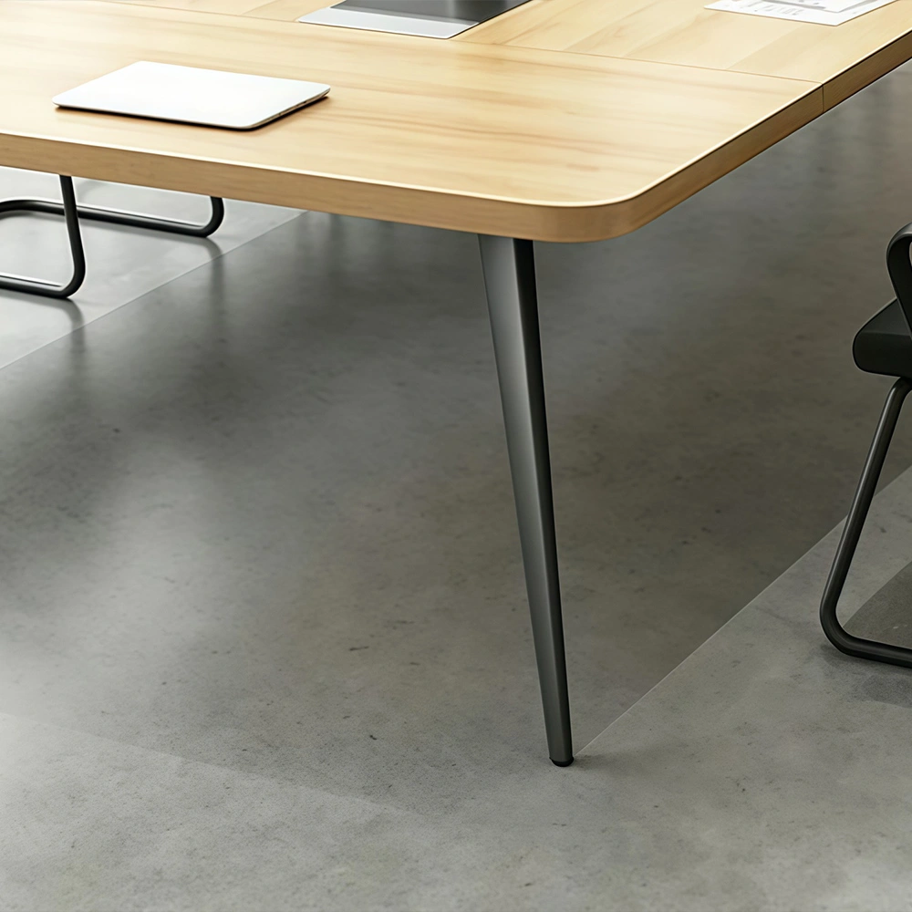 Small Office Meeting Table – Modern Minimalist Long Rectangular Conference Desk - image 5