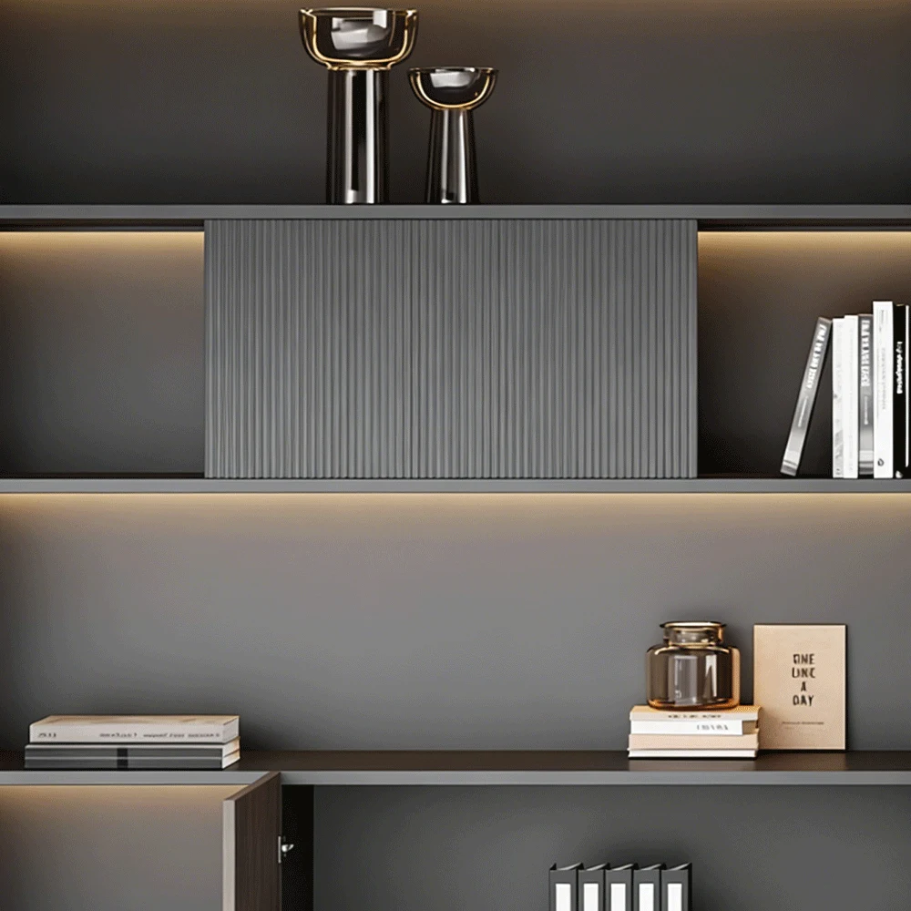 Modern Classic Wood Office Cabinet  – Floor Standing - image 3