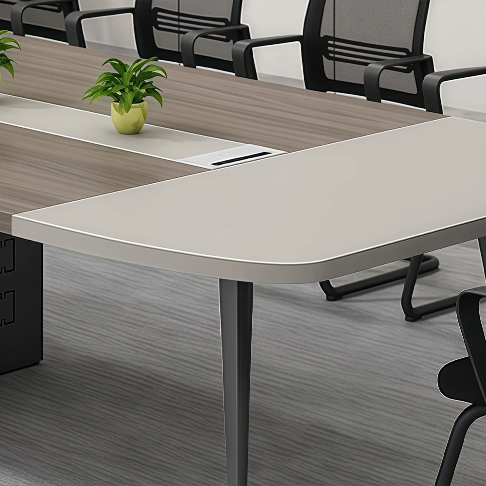 Sleek Modern Conference Table Minimalist Office Meeting Desk - image 7