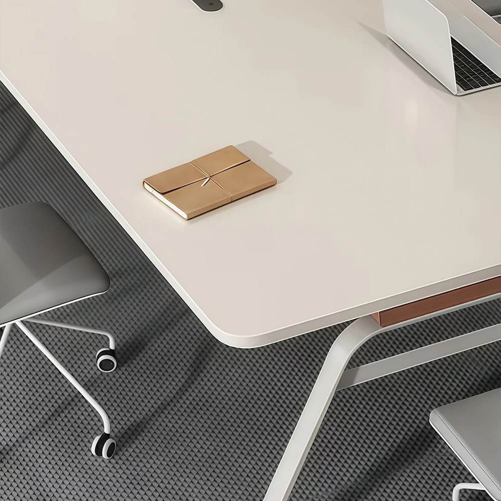 Minimalist Modern Conference Table – Long Rectangle Desk for Office Meeting Rooms - image 5