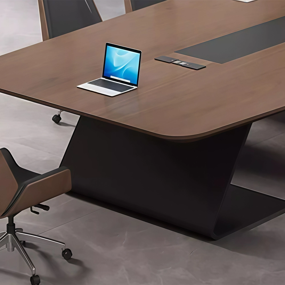 Modern Large Conference Table  Long Rectangular Meeting Table - image 6
