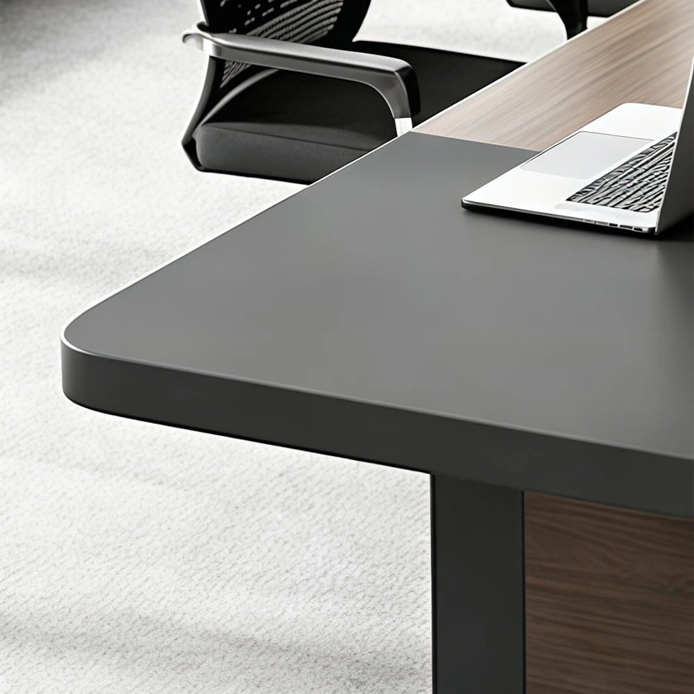 Modern Minimalist Long Conference Table Rectangular Meeting Desk for Office - image 6