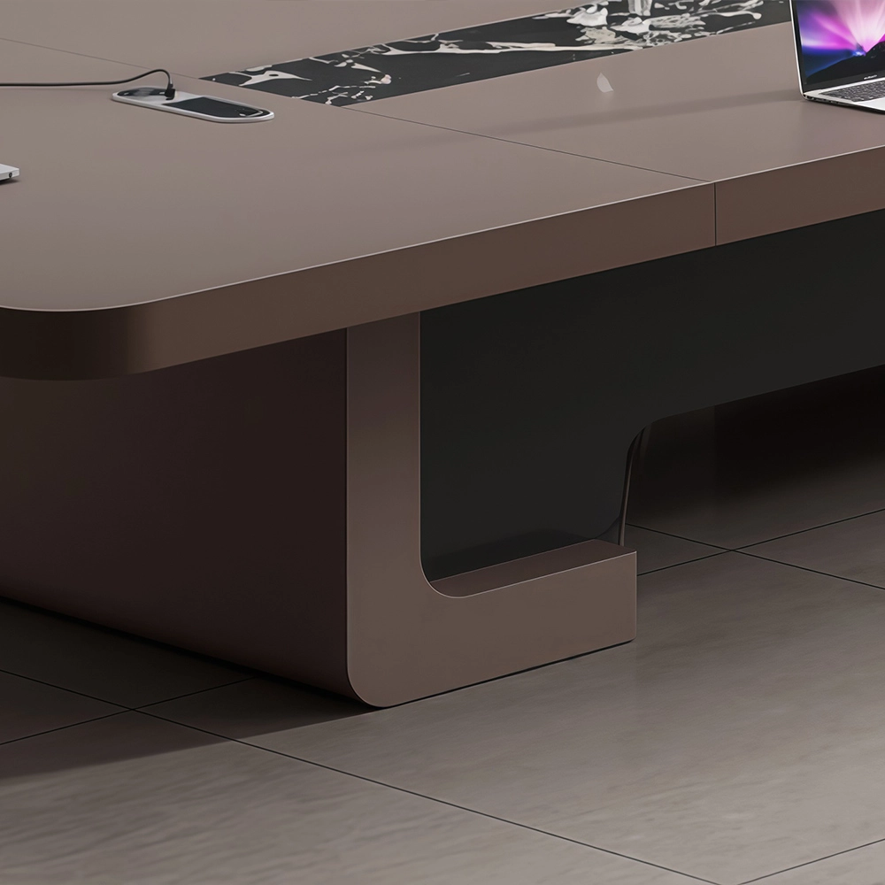 Luxury Piano Gloss Finish Conference Table – Large Modern Rectangle Boardroom Table - image 6