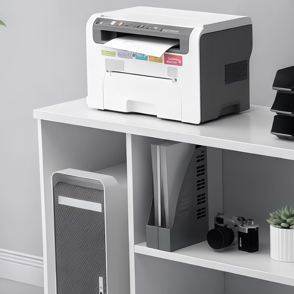 White Office Cabinet for Printer and Files - image 5
