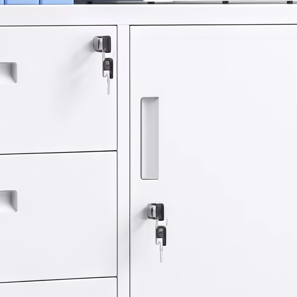 Mobile Metal Filing Cabinet with Lock Drawers - image 5