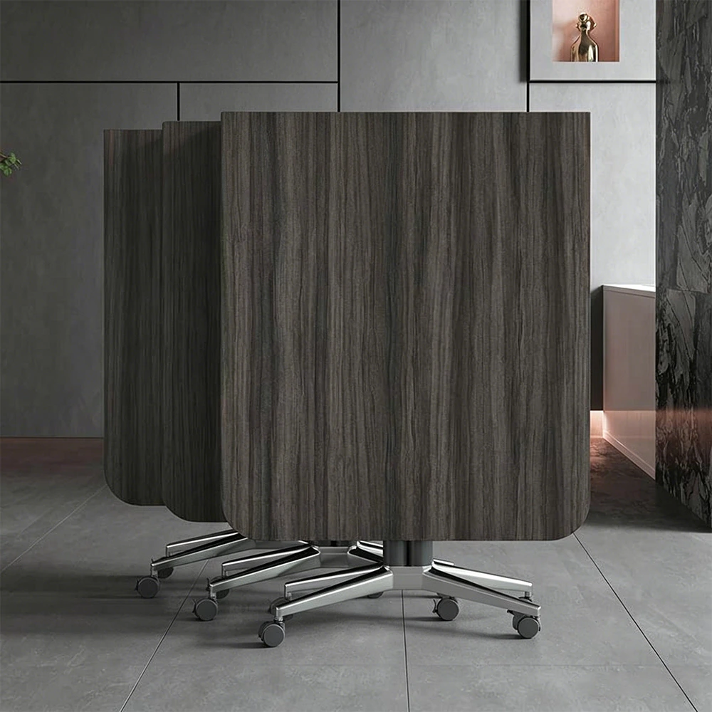 Foldable Conference Table Long Rectangular & Movable Modular Design - image 6