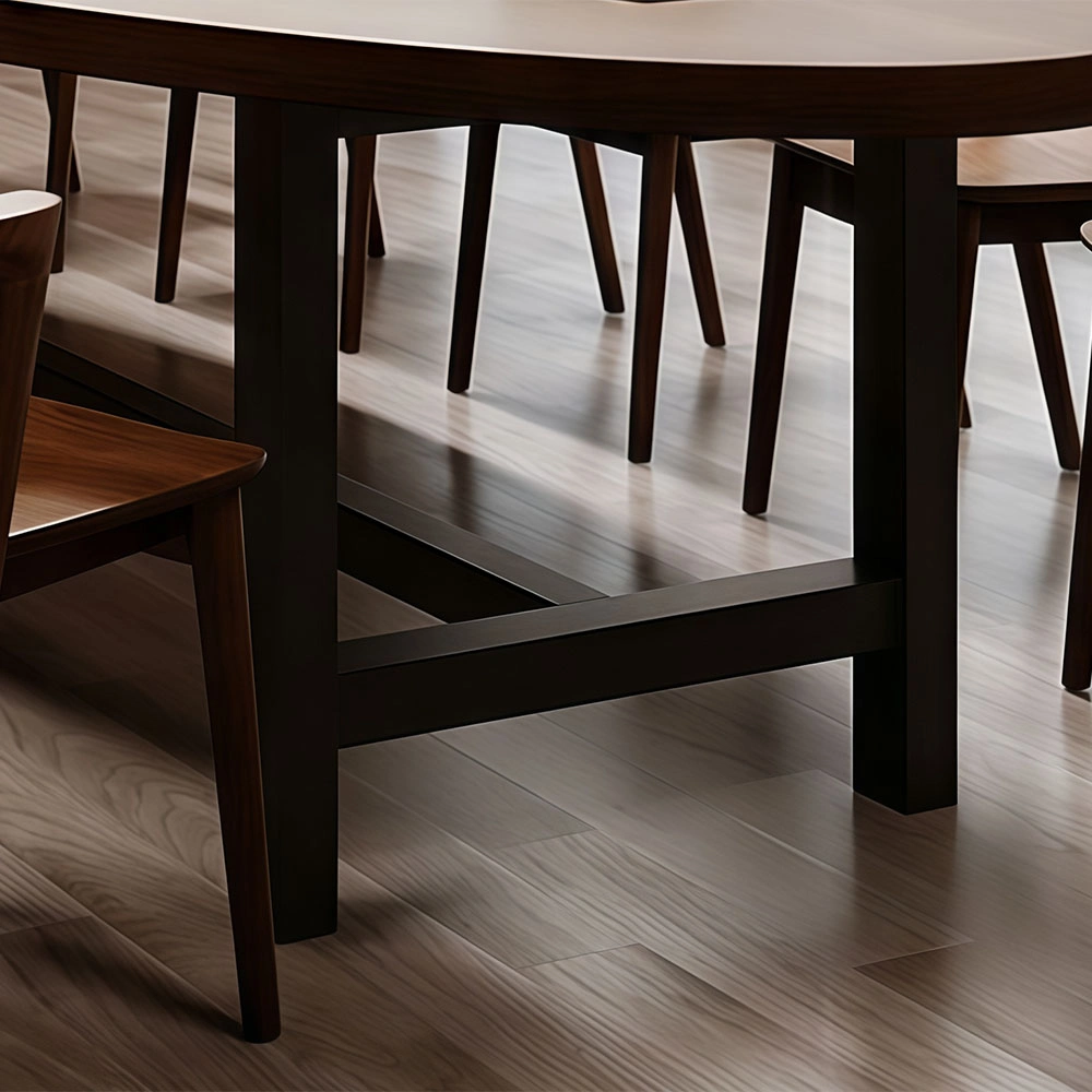 Mid Century Modern Conference Table – Premium Wood Meeting Desk for Office - image 6