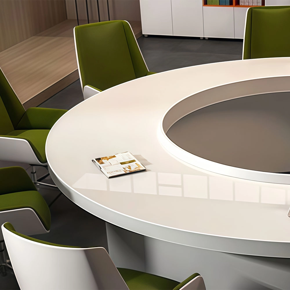Modern Creative Round Conference Tables Circular Boardroom Solutions - image 6