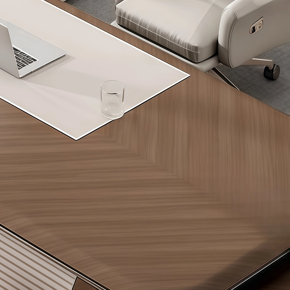 Contemporary Executive Office Desk with Electric Lift - image 6