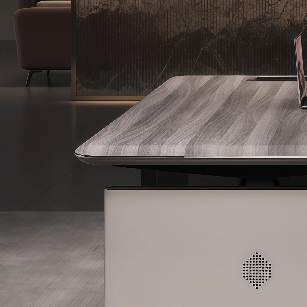 Modern Height Adjustable Electric Office Desk with Drawers & Storage Cabinet - image 6