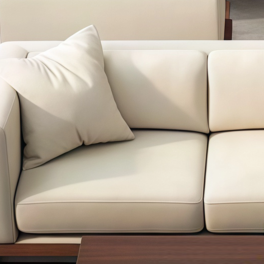 Simple Solid Wood Sofa for Business Lounge - image 6