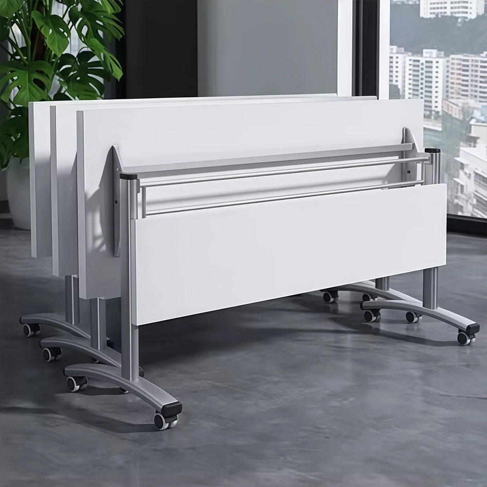 Folding Training Table on Wheels – Mobile Conference Table for Office Meetings - image 6