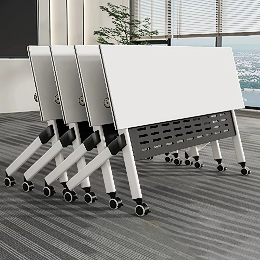 Foldable Mobile Conference Table – Modular Long Meeting Desk - image 6