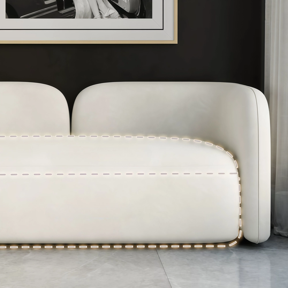 Minimalist Style Cream-Colored Sofa - image 6