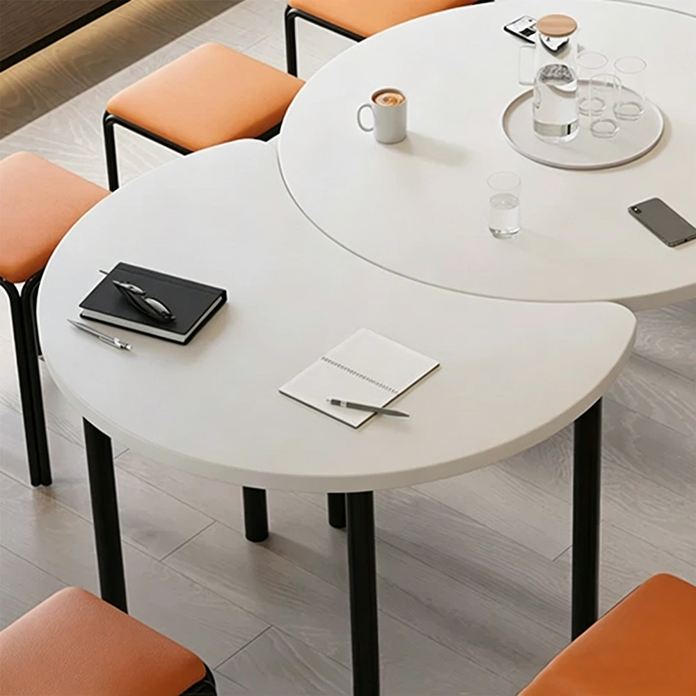 Polygonal Splicing Long Conference Table – Custom Irregular Meeting Desk - image 4