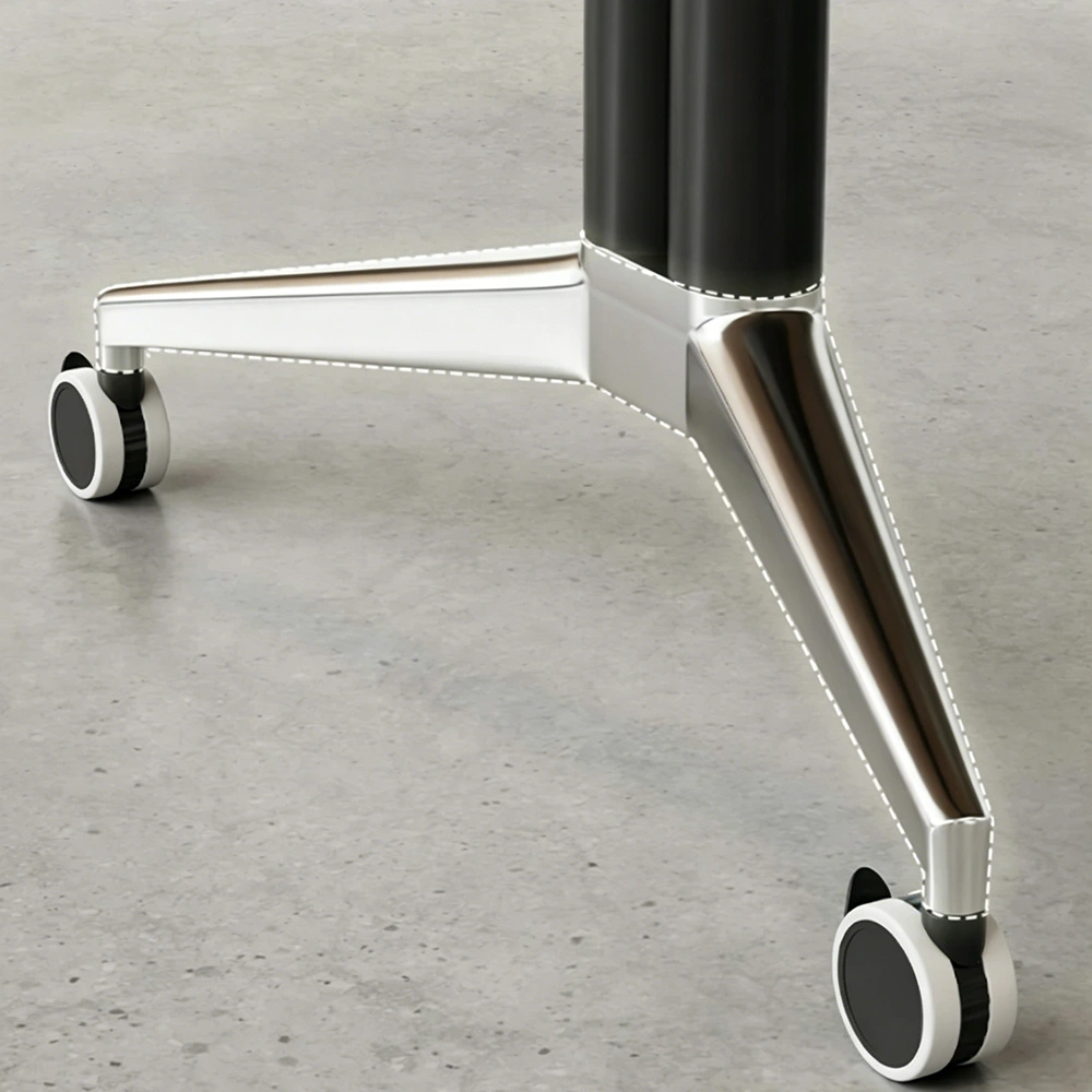 Spliceable Folding Training Table Portable Conference Desk with Wheels - image 6
