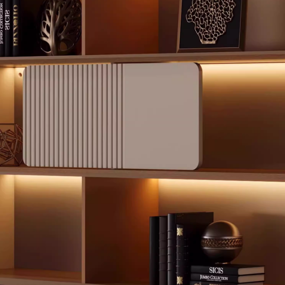 Luxury Wood Grain Filing Cabinet With Lights - image 5