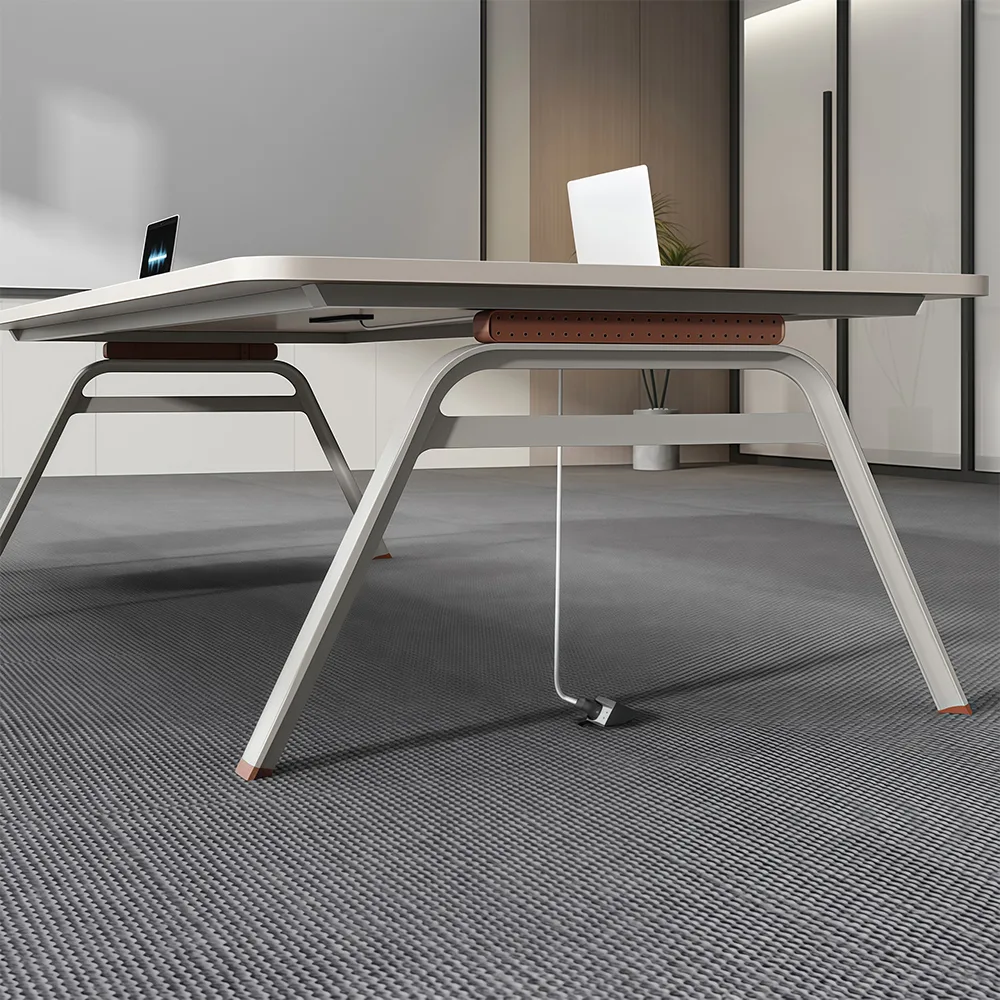 Minimalist Modern Conference Table – Long Rectangle Desk for Office Meeting Rooms - image 6