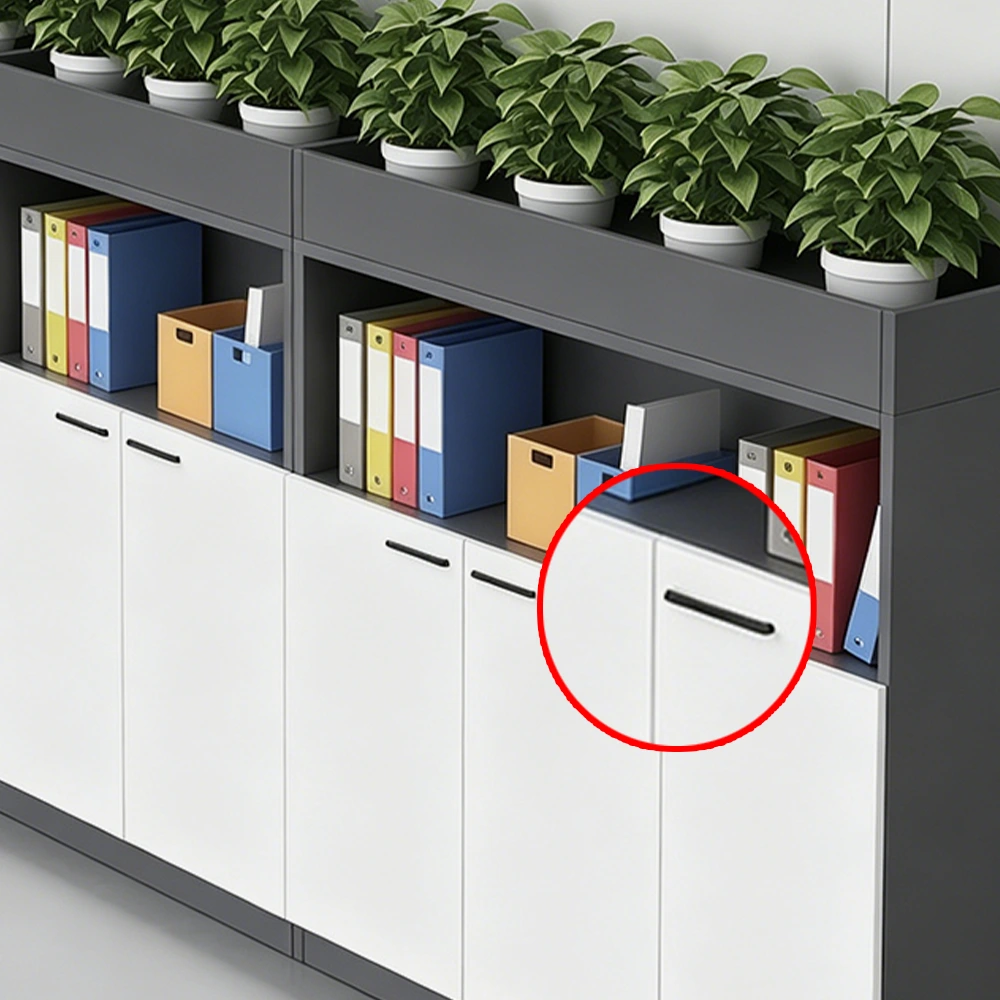 Office Filing Cabinet with Decorative Planter Shelf - image 6