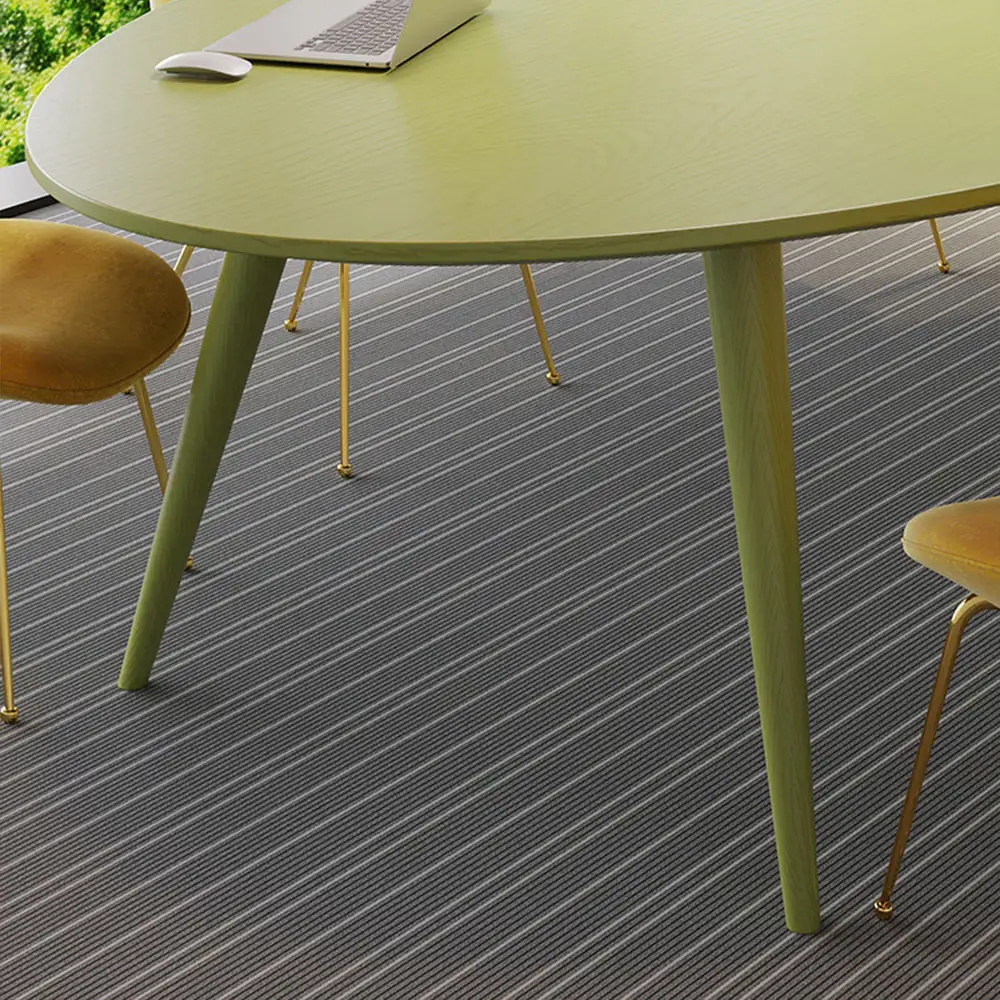 Ellipse Solid Wood Green Conference Table - image 4