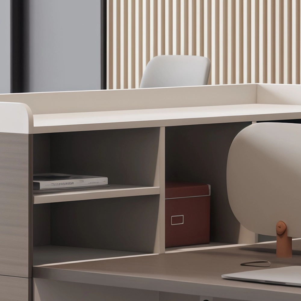 Employee Computer Desk with High Cabinet - image 5