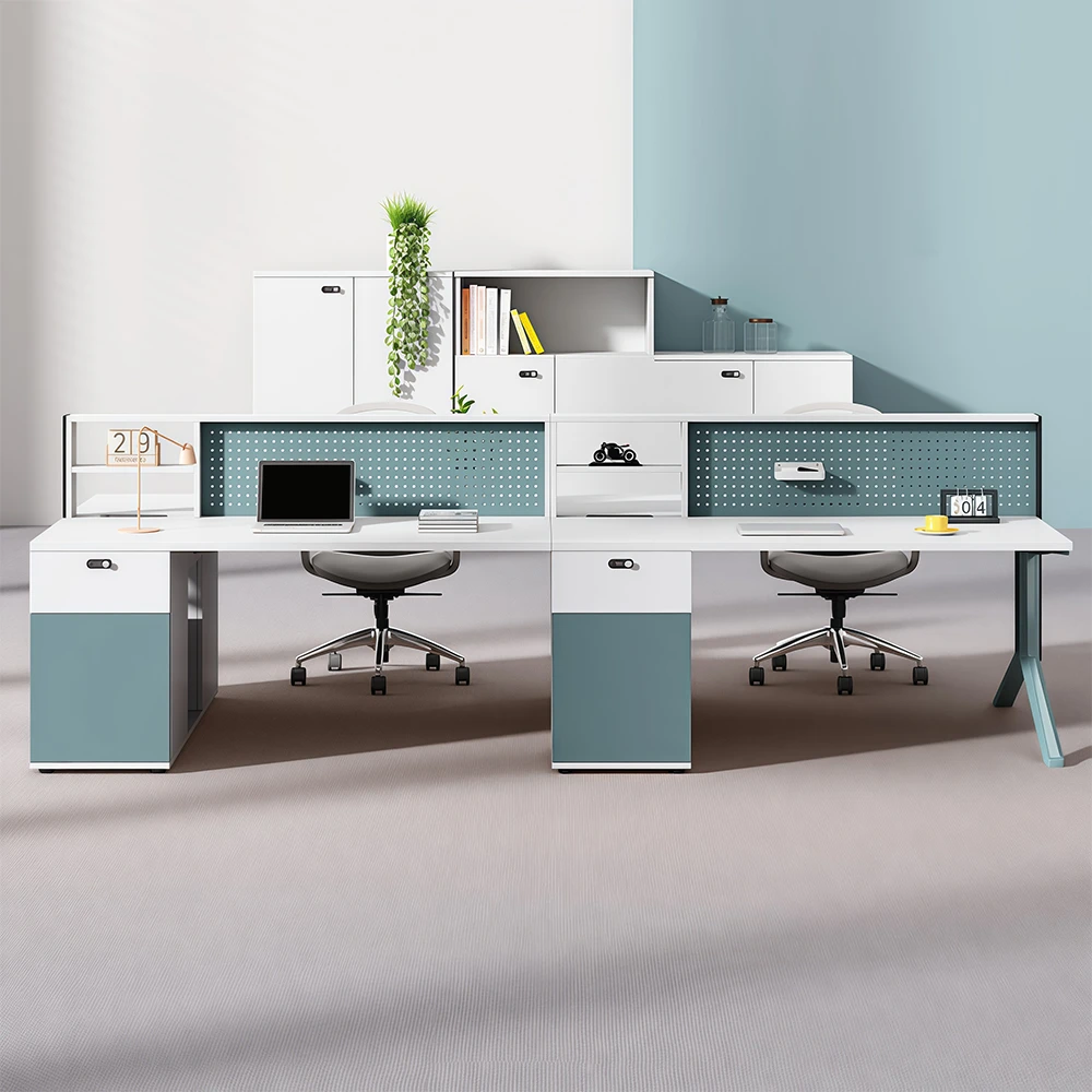 Employee Desk with A Pegboard Screen - image 2