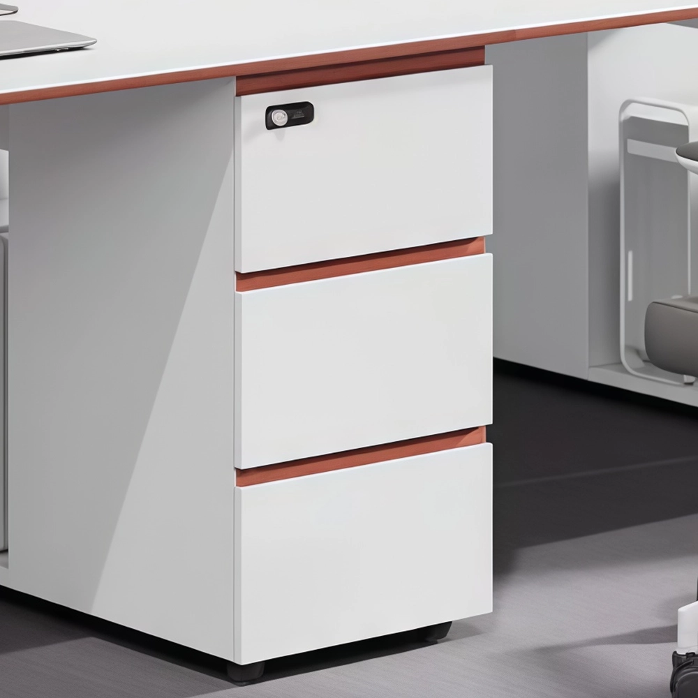 Employee Office Desk with Password-Locked Drawer - image 4
