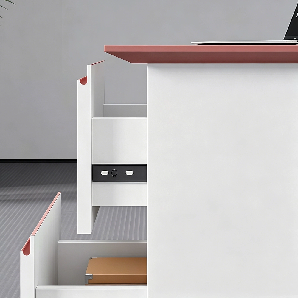 Employee Office Desk with Password-Locked Drawer - image 5