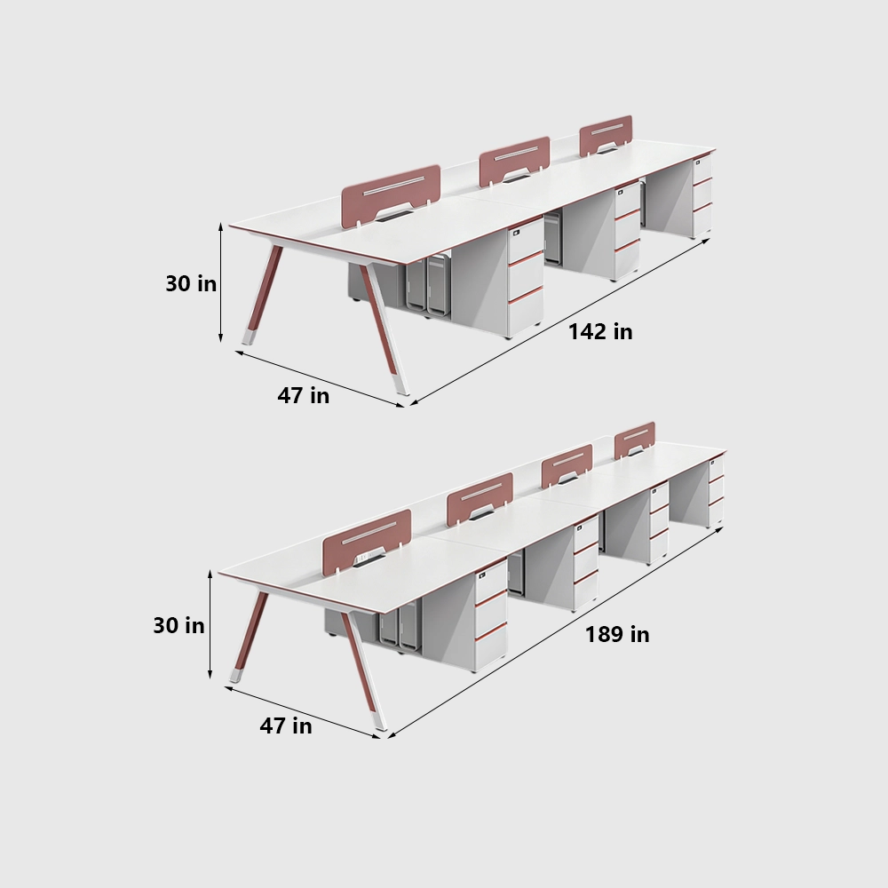 Employee Office Desk with Password-Locked Drawer - image 9