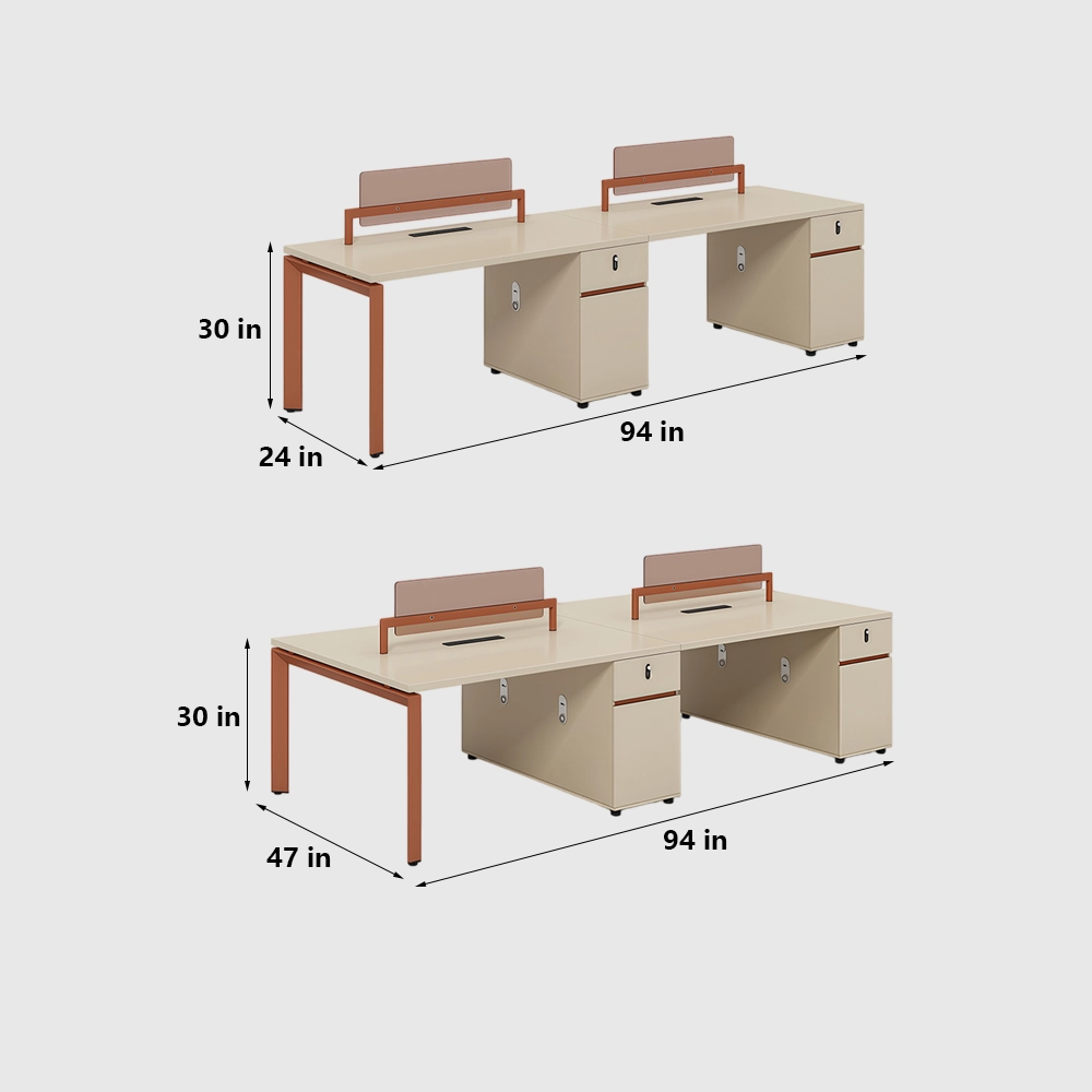 Employee Workstation Desk for Office Furniture - image 8