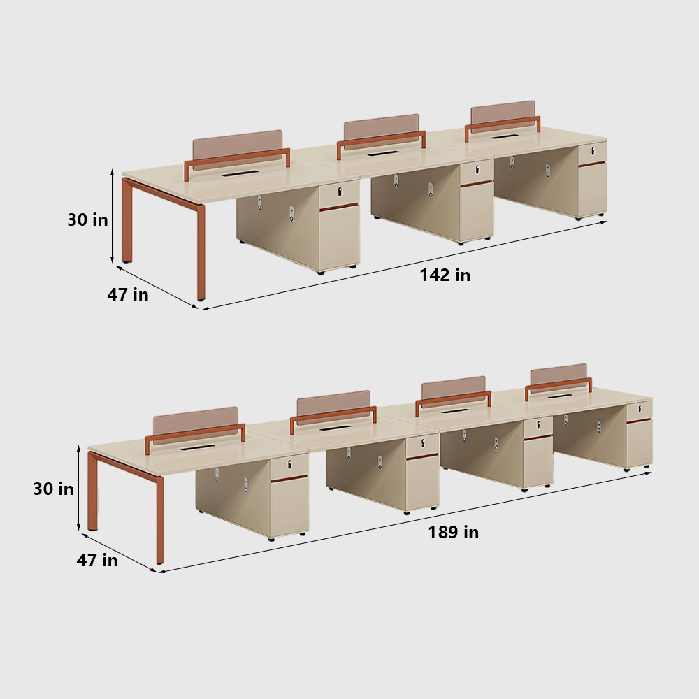 Employee Workstation Desk for Office Furniture - image 9
