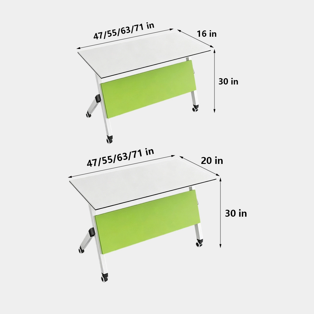 Foldable Conference Table with Wheels - image 7