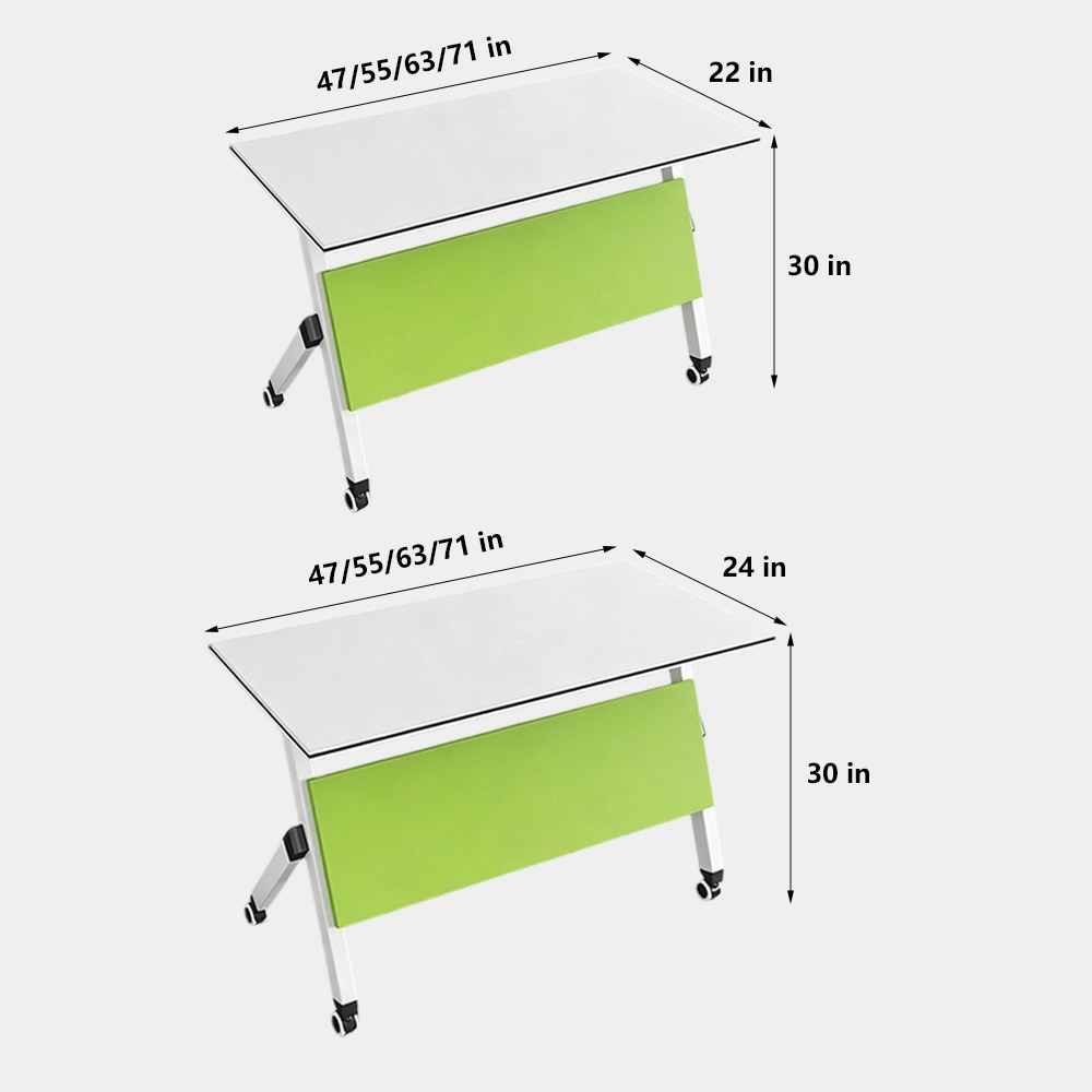 Foldable Conference Table with Wheels - image 8