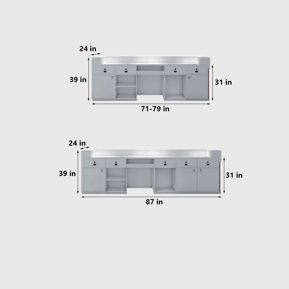 Industrial Style Stainless Steel Cashier Counter - image 8